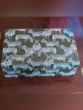 Zebra Print Decorative Box